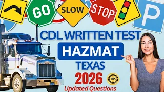Texas CDL HazMat Practice Test 2026 TX CDL Hazmat Endorsement Test Study Guide
