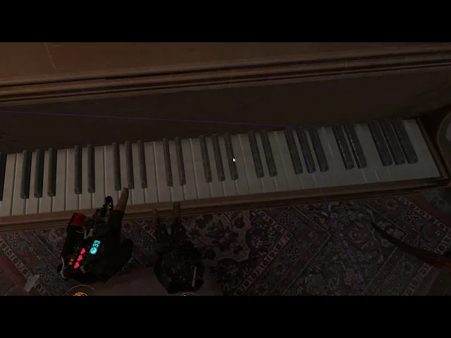Playing Piano in VR