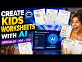 Activity Worksheets AI Review 2026 Create Kids Printables KDP Worksheets With AI