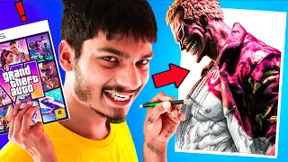 Buying GTA 6 by Drawing ANIME CHARACTER 🤑