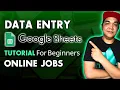 Data Entry Google Spreadsheet Tutorial For Beginners Online Jobs Philippines