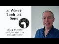 A first look at Deno