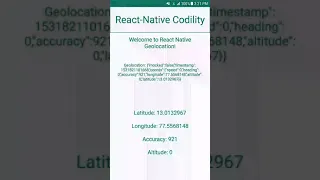 Geolocation - React Native