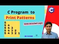 C Program to Print Pattern - 10 Logic Program C Programming Dilip Kumar Gangwar