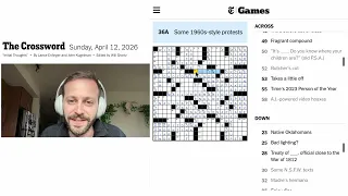 Brian Attempts the Sunday Crossword Again NYT New York Times Crossword April 12 2026