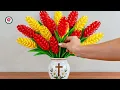 How to make paper Lavender flowers easily | Beautiful Lavender Paper Flowers