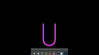 U alphabet Draw U alphabet in python by using turtle