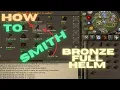 OSRS How to smith a bronze full helm
