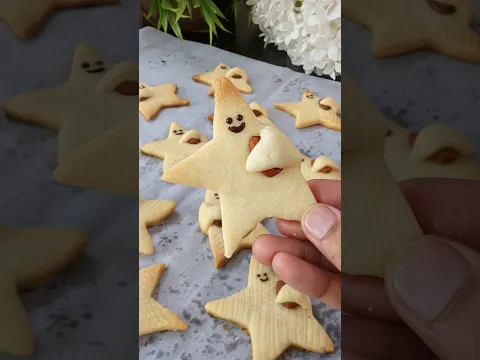 🍪 star almond cookies #christmascookies #newyearrecipes