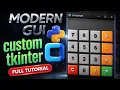 Build a MODERN Calculator in Python CustomTkinter GUI Tutorial