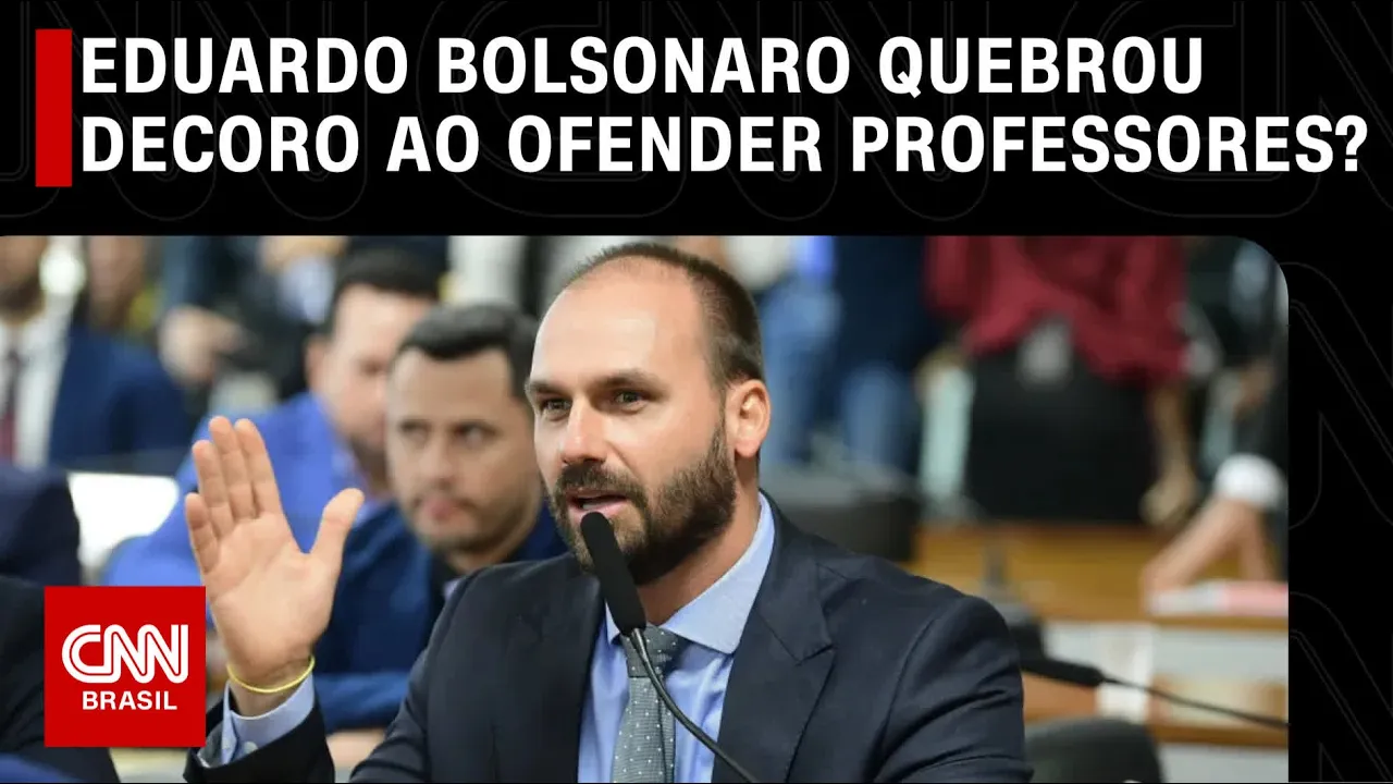 Janaina e Cardozo debatem se Eduardo Bolsonaro quebrou decoro ao ofender professores|O GRANDE DEBATE