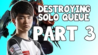 FAKER Destroying Solo Queue Part 3 Highlights Outplays Stream
