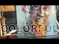 Download Lagu Paint a COLORFUL acrylic PORTRAIT