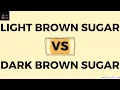 Difference between Light and Dark brown sugar