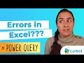 Importing excel data in Power Query that contains errors