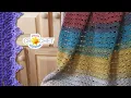 Brick Stitch Baby Blanket using Lion Brand Mandala Yarn - 1 Ball Crochet Pattern Tutorial