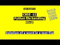 Lec 6 part 3 Python file handling in hindi python programs delete word in file