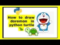 How to draw doremon in python turtle shorts