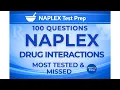 NAPLEX Drug Interactions Practice Test - 100 Exam-Level Questions You Must Know Set 1