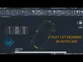 How to Plot Lot Bearing in AUTOCAD I GV Envisions Tutorial