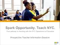 NYCDOE Info Session - Fall 2020
