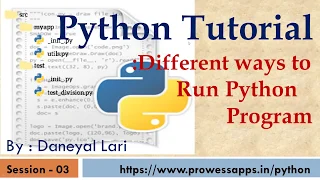 Python Tutorial for Beginners Different ways to run Python script Using IDLE Using eclipse