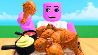 [로블록스] 먹방 하는 게임 얼굴이 움직이네!!!!!!!!!!!!!!