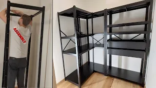 Heavy Duty Shelving Unit Set Unboxing Assembly IKEA BROR
