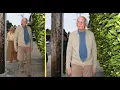 Comedian Larry David and Wife Ashley Underwood Arrive at Giorgio Baldi For Dinner in Santa Monica