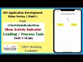 How to implement Activity Indicator in Swift 5 XCode Hindi UIActivityIndicatorView in Swift