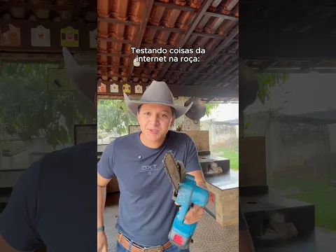 A mini motosserra chegou na roça 😂