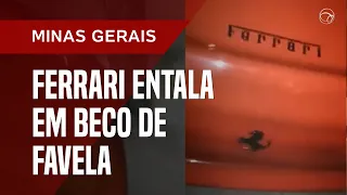 FERRARI DE R$ 660 MIL ENTALA EM FAVELA