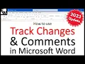 How to Use Track Changes and Comments in Microsoft Word 2023 Update for PC Mac