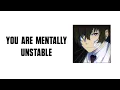 What your favorite Bungou Stray Dogs Character says about you