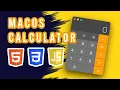 Building macOS Calculator with HTML CSS AND Javascript ASMR Programming
