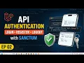 Laravel Login Register API with Sanctum Complete Setup