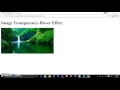 Image Transparency Hover Effect Using Pure CSS3
