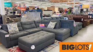 BIG LOTS SOFAS COUCHES TV STANDS TABLES ARMCHAIRS FURNITURE SHOP WITH ME SHOPPING STORE WALK THROUGH