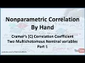 Nonparametric Correlation Cramer s Correlation Two Multichotomous Nominal Variables - Part 1