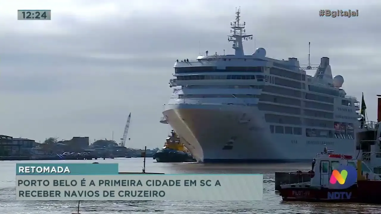 Porto Belo é a primeira cidade em SC a receber navios de cruzeiro