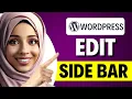 How to edit sidebar in WordPress FULL GUIDE