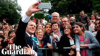 Emmanuel Macron scolds teenager for calling him Manu