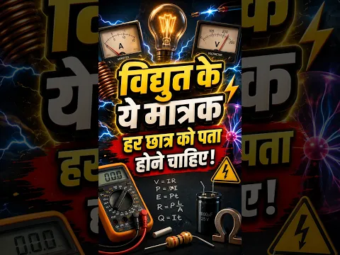 विद्युत के ये मात्रक हर छात्र को पता होने चाहिए! ⚡📚 #UnseenGK #Science #GK