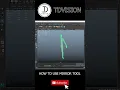 How to use mirror tool in maya3D
