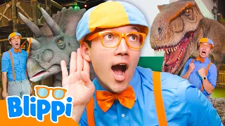 Blippi Meets a T-Rex at Dinotropolis! 🦖