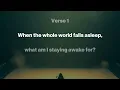 The Stage With No Audience  (Original Song | Lyric Video)
