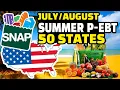 P EBT 2023 California Florida PA NC SNAP EBT FOOD STAMPS BENEFITS Reload Dates for 50 States