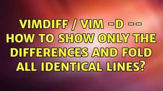 vimdiff vim - d