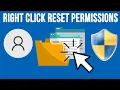 Add a Right Click Reset File and Folder Permission Context Menu Option to Windows