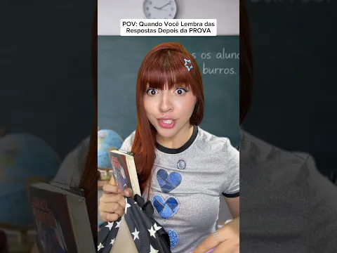 POV: Quando Você Lembra das Respostas Depois da PROVA